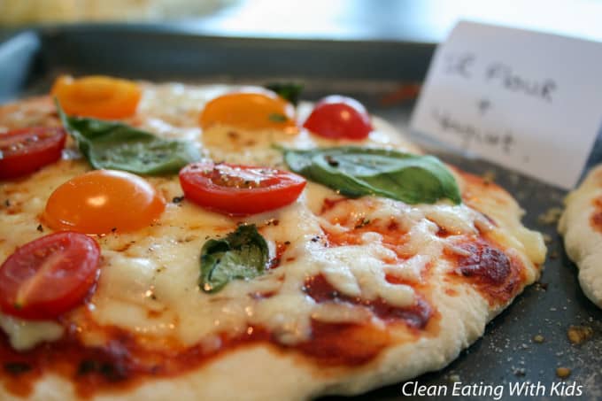clean eating margherita pizza image 