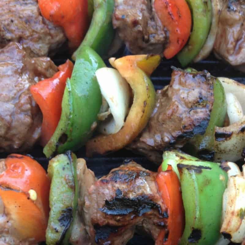 clean eating with kids beef and vegetable kebabs