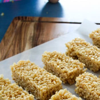 clean eating rice bubble slice
