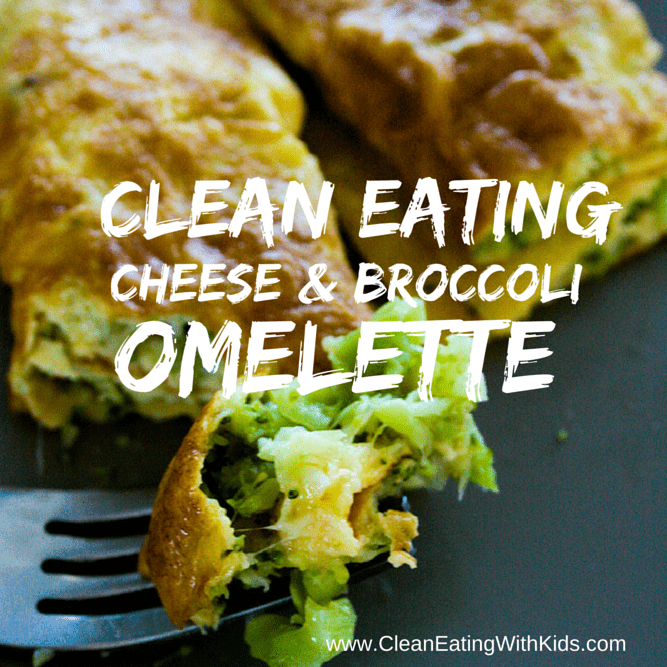 Clean Eating Broccoli and Cheese omelette-square
