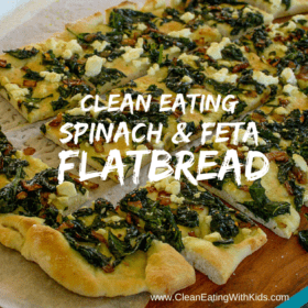 Clean Eating Spinach and Feta Flatbread