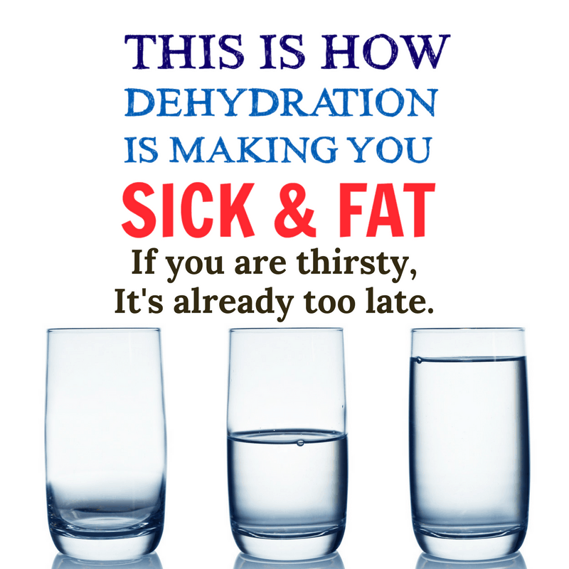 Dehydration is making you Sick and Fat