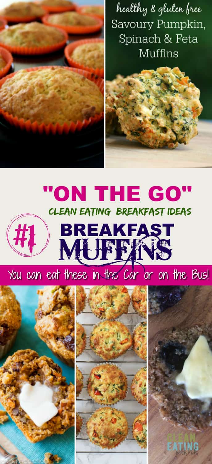 Kids Missing Breakfast on School mornings because you are always in a hurry? Check out these On the Go Clean Eating Breakfast Ideas.