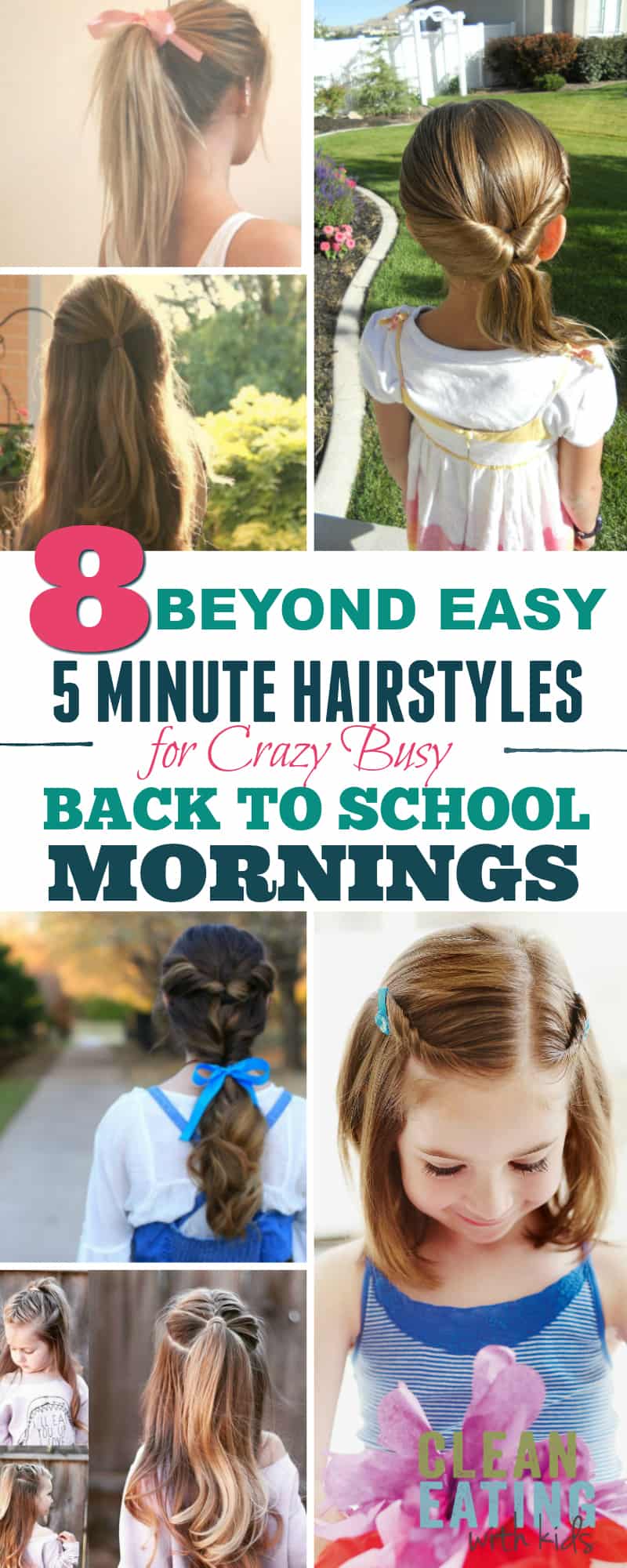 8 Stunning 5 minute Back to School Hairstyles - Clean ...