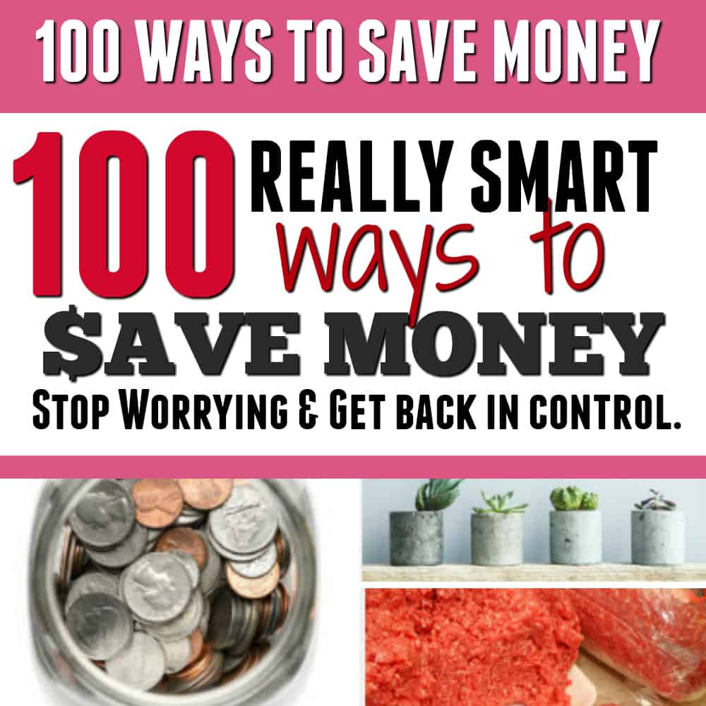 100 (UPDATE: Now 200) Money Saving Ideas + Printable Checklist and Money Saving Challenges