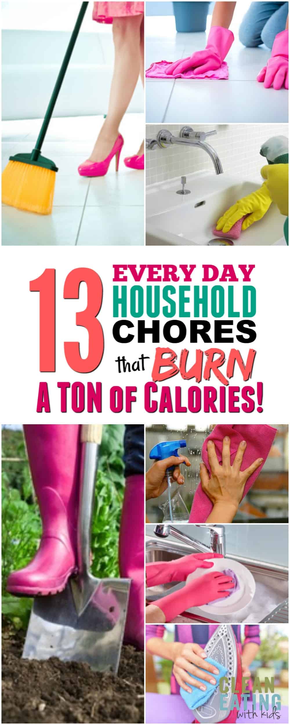 13 Household chores that burn Major Calories (7 Burn more than a 5K Run!!!) 