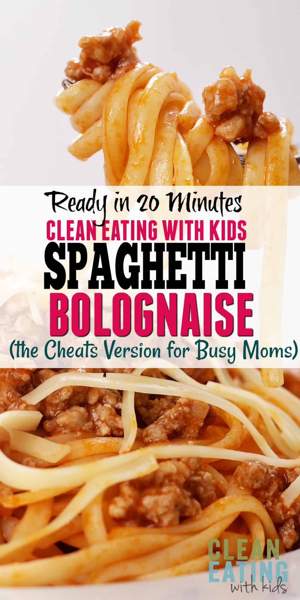 Quick and Easy CLEAN EATING Spaghetti Bolognaise. The Cheats Version for Busy Moms to get on the table in under 30 min! 