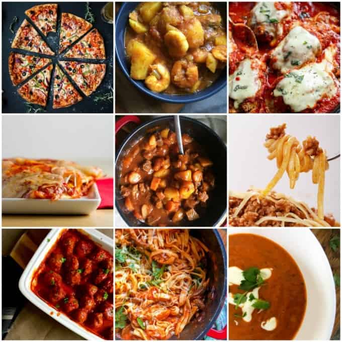 14 Clean Eating Recipes you can make with using a jar of pasta sauce.