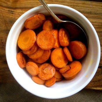 Simple Home Cooked Honey Glazed Carrots.