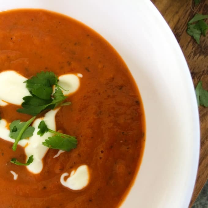 It's hard to believe that this delicious hearty tomato soup is made from only three ingredients!