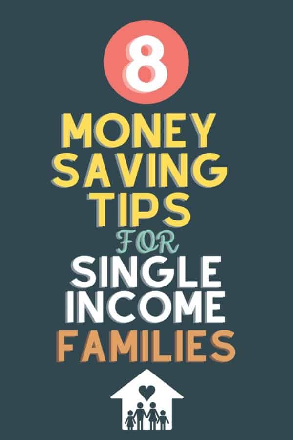 money saving tips for single income families