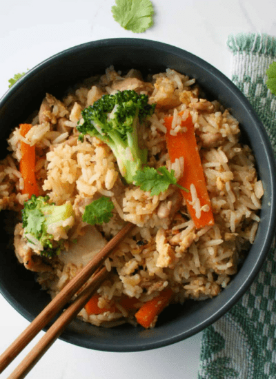 Healthy Thai Chicken Fried Rice