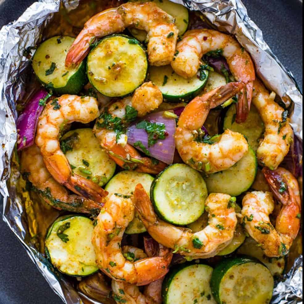 foil packet meals recipe garlic shrimp