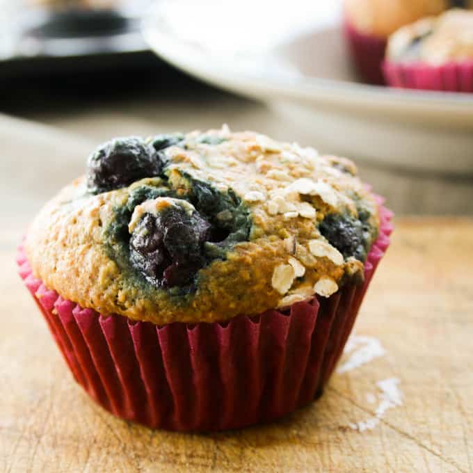 clean blueberry muffins