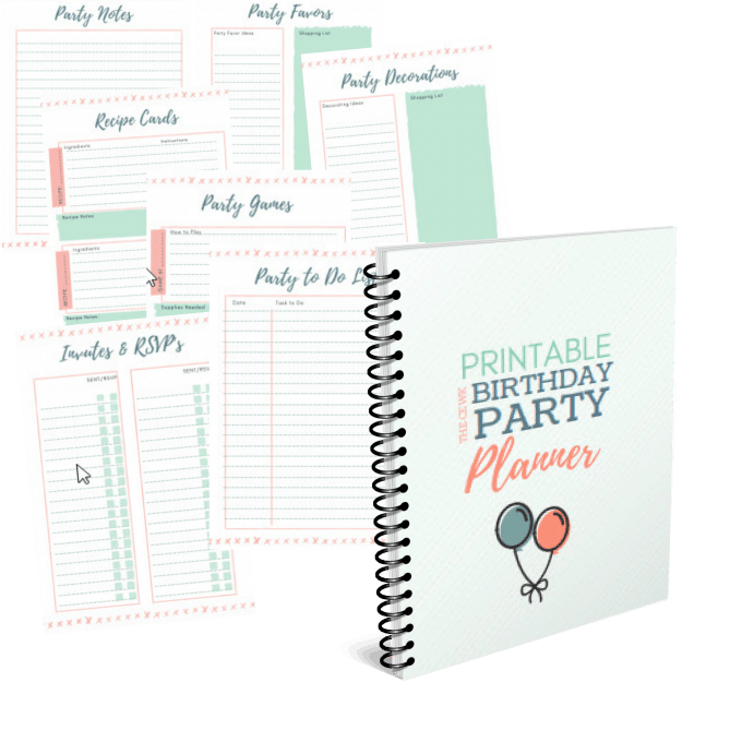 Take the stress out of planning your kids next birthday party with this free printable party planning binder