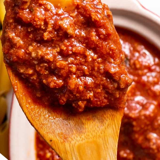 clean eating bolognese sauce