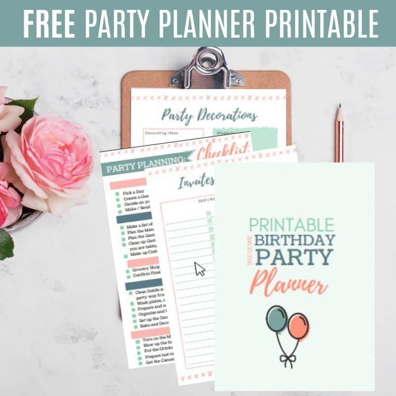 FREE PRINTABLE} Birthday Party Planner - Clean Eating with kids