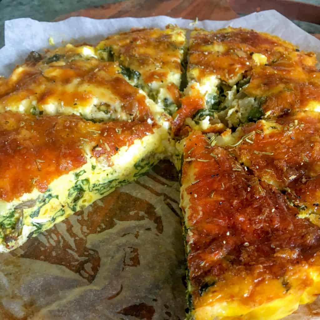 Clean Eating Spinach and Feta Quiche