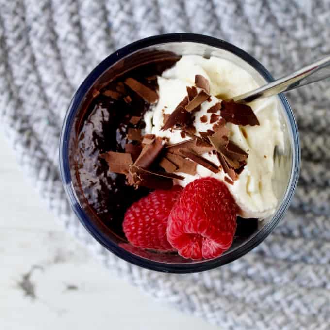 clean eating chocolate chai mousse