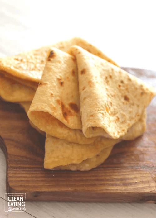 2 Ingredient Tortillas {Clean Eating} - Clean Eating with kids