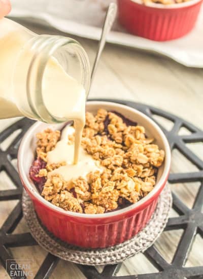 Clean Eating Apple Blueberry Crumble-13