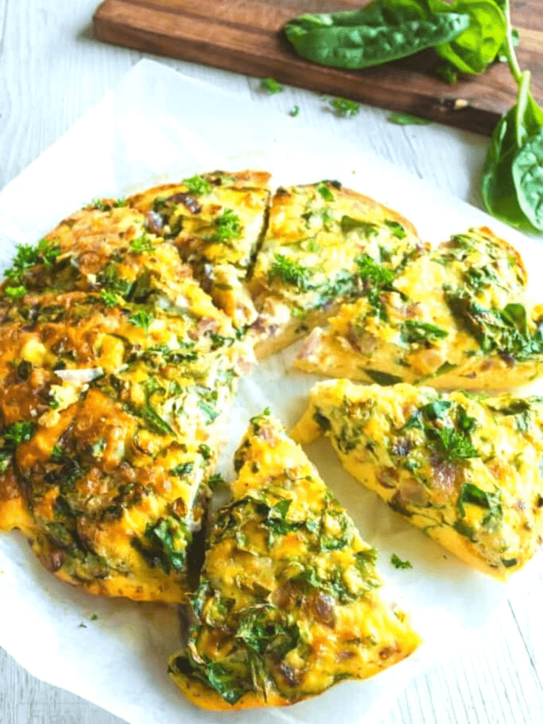 Crustless Spinach And Feta Quiche - Clean Eating with kids