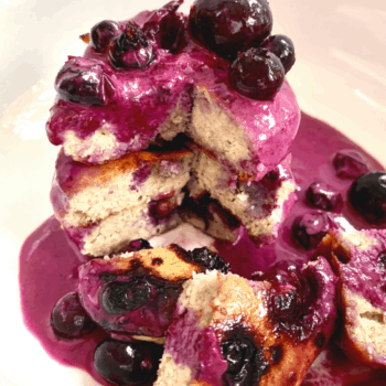 mini blueberry pancakes