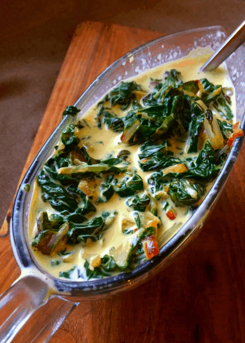 easy creamed spinach 