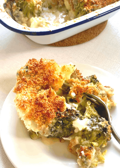 healthy broccoli cauliflower casserole