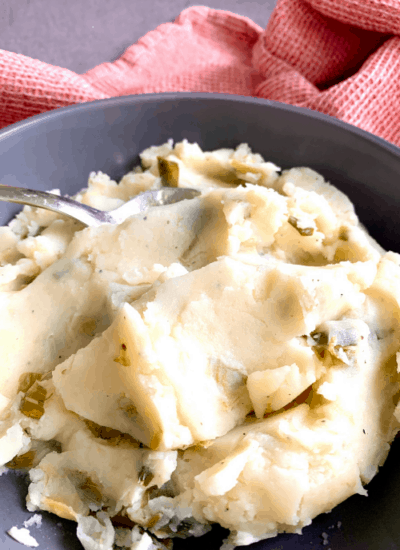 mashed potato with leeks