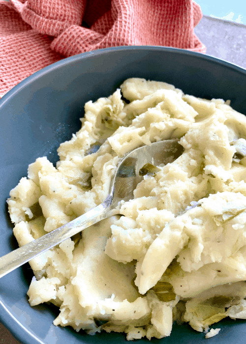 mashed potato with leeks 