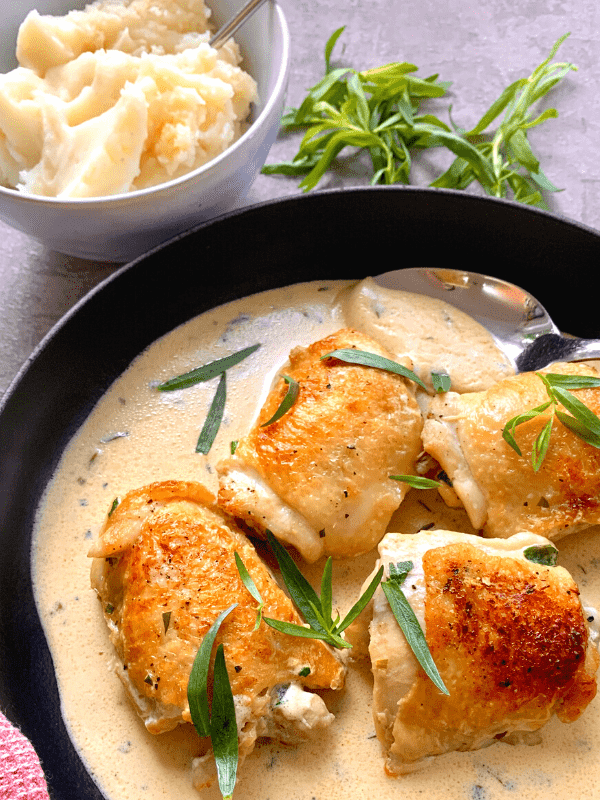 chicken with tarragon cream sauce 