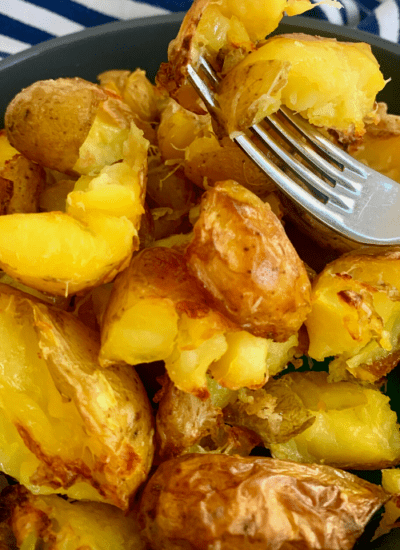 crispy crushed potatoes