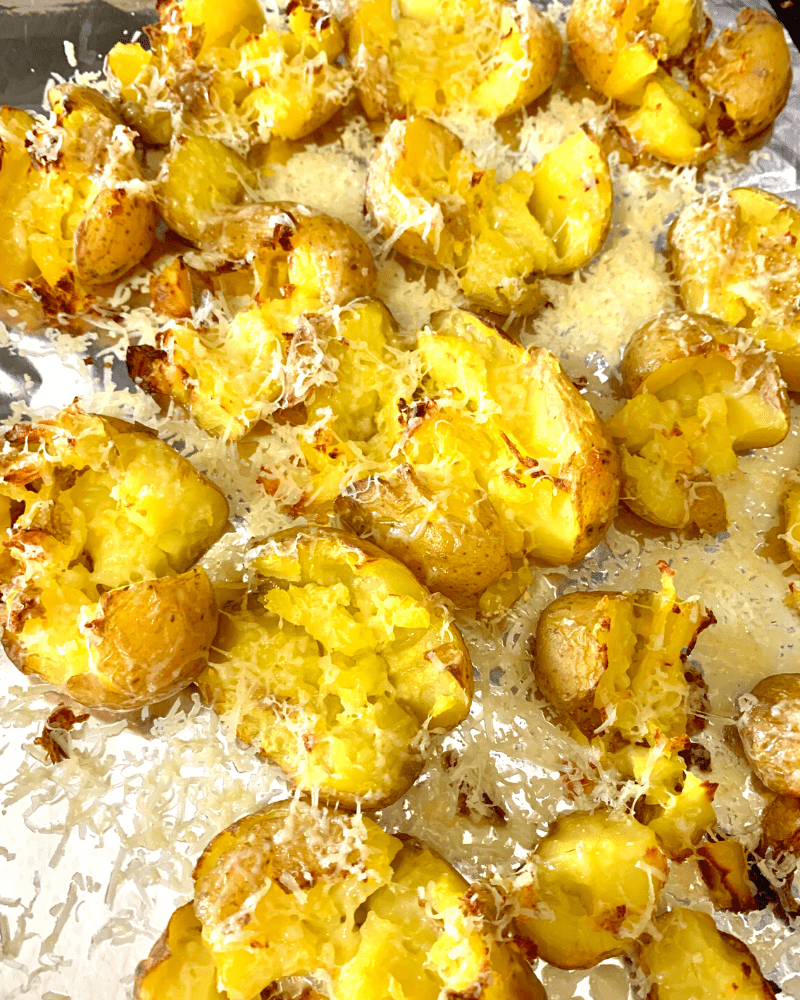 crispy potatoes with parmesan 