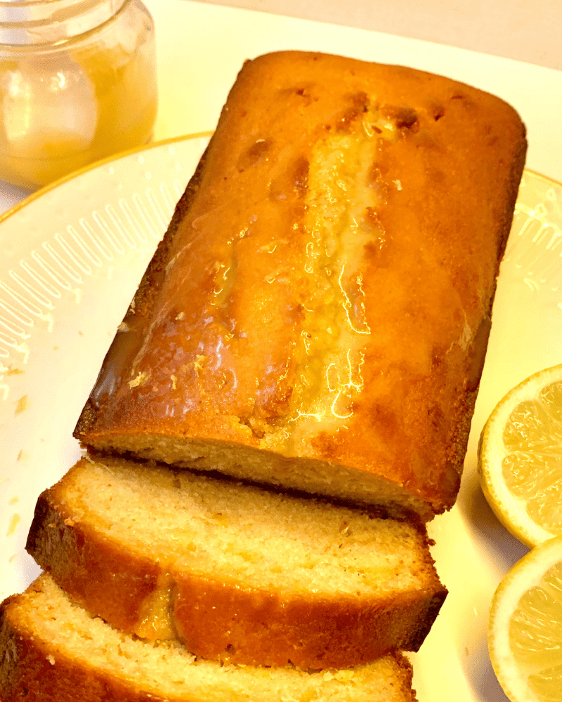 lemon curd loaf with sweet lemon sauce 