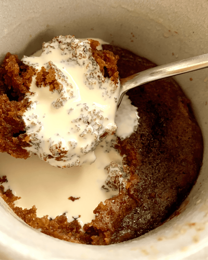 cinnamon mug cake in the microwave recipe