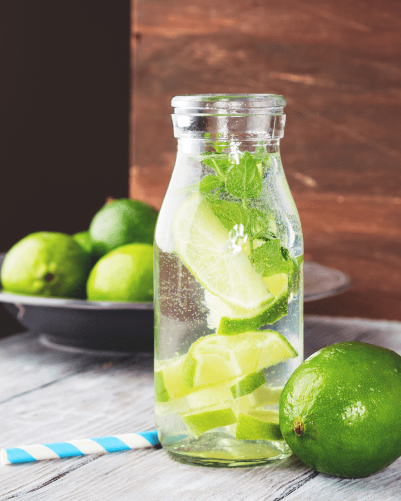 mint and lime water 