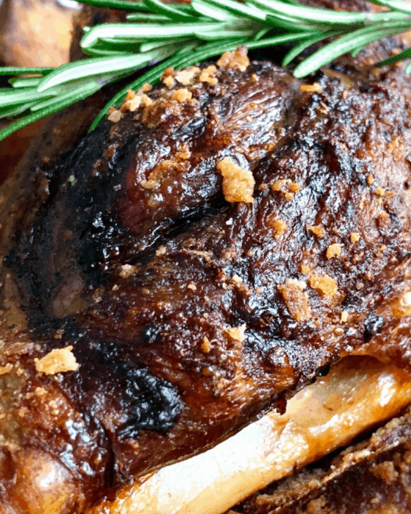 slow cooked leg of lamb 