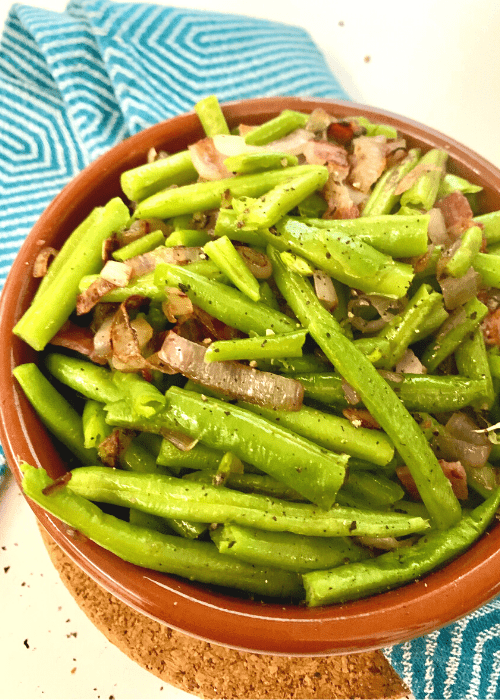Green Beans With Bacon And Shallots
