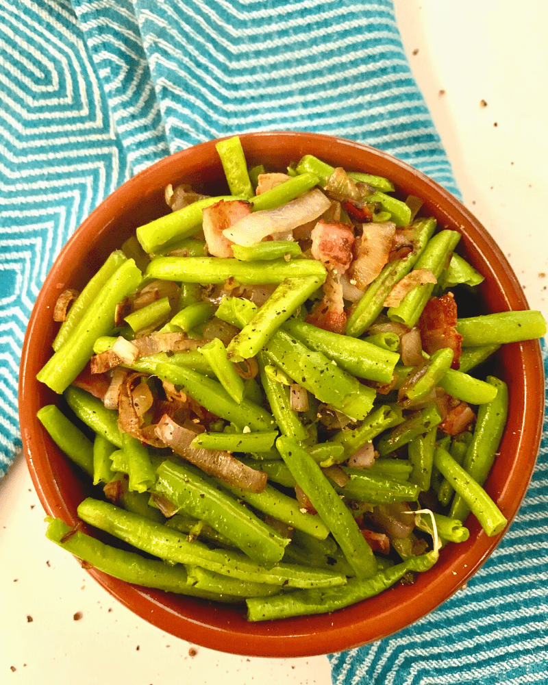 green beans with shallots 