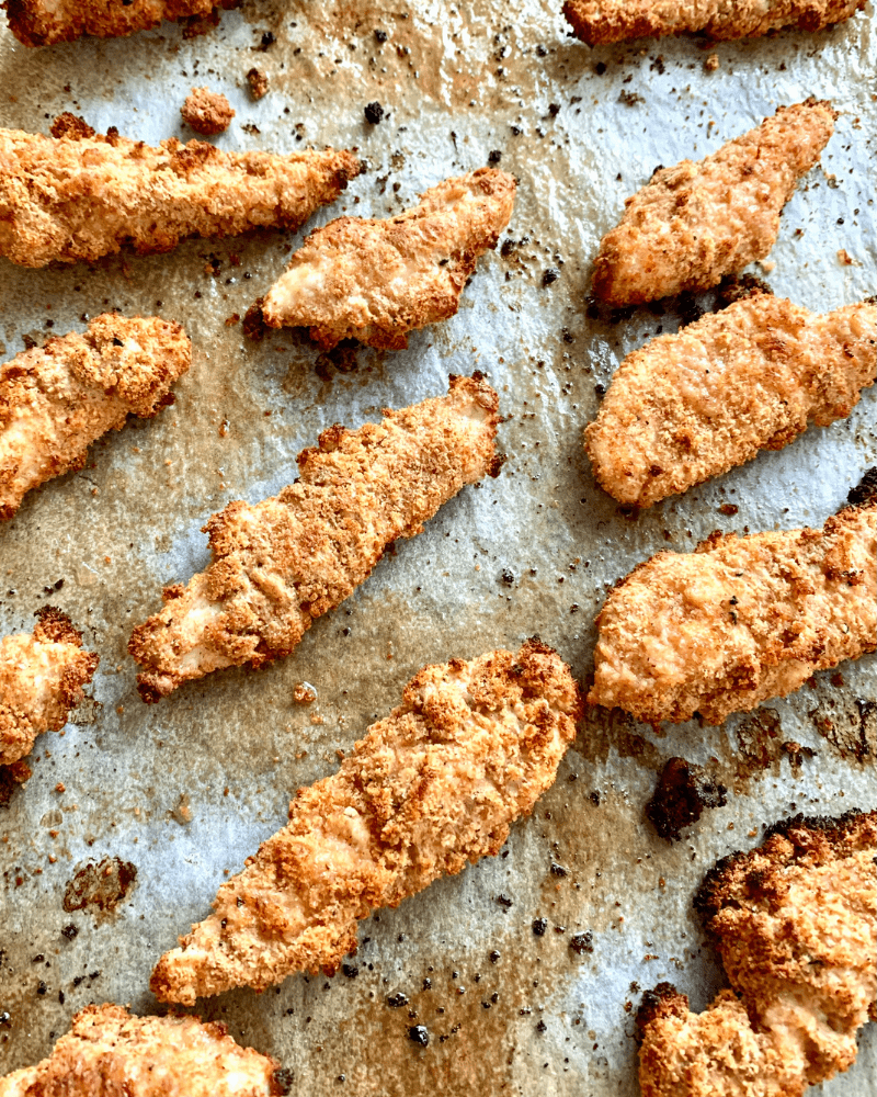healthy clean eating chicken fingers 