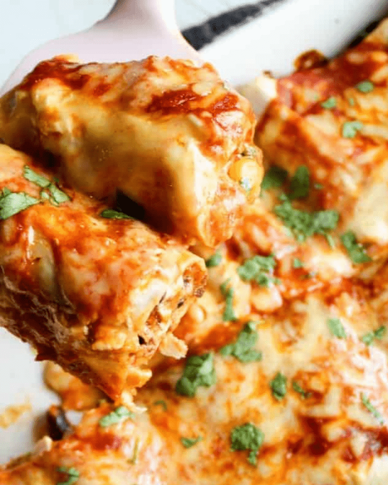 healthy chicken enchiladas 