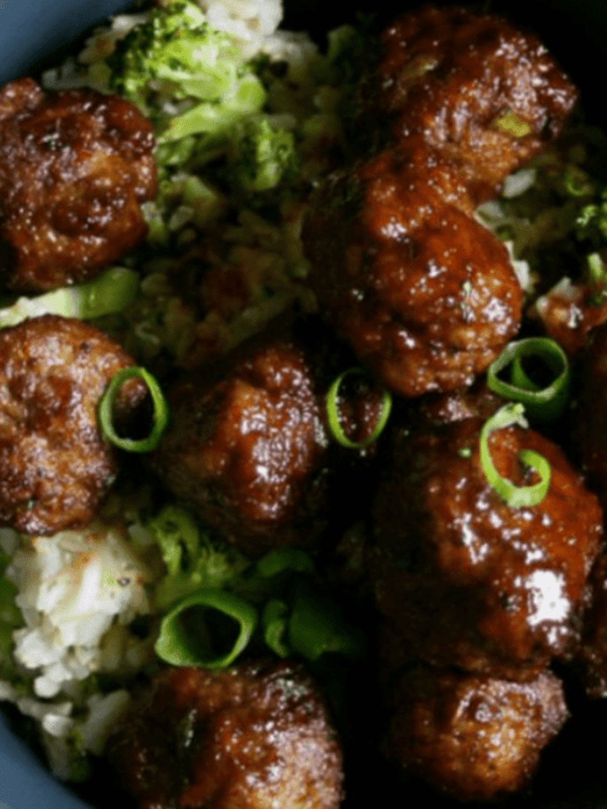 Sweet & Sticky Teriyaki Meatballs And Rice Clean Eating with kids