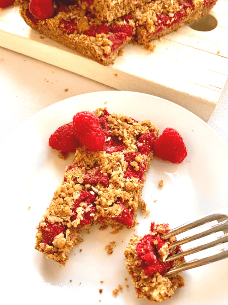 raspberry oat slice