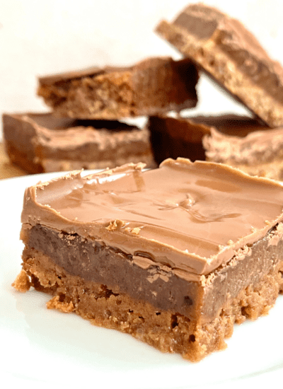 Healthy Millionaire Shortbread {Without Condensed Milk}