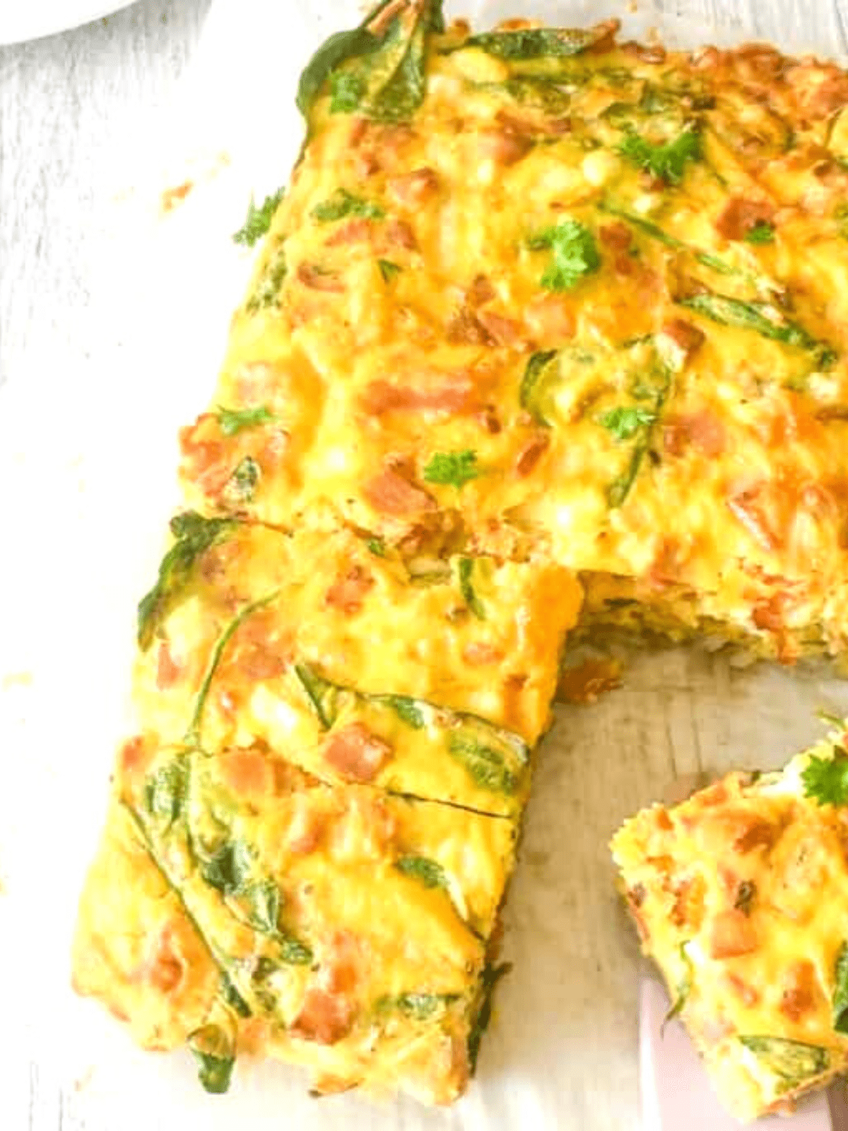 Spinach, Bacon & Hashbrown Breakfast Casserole