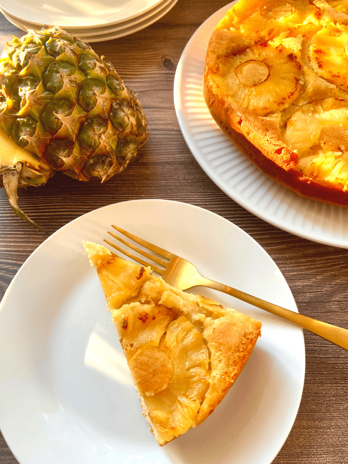 Healthier Pineapple Upside Down Cake