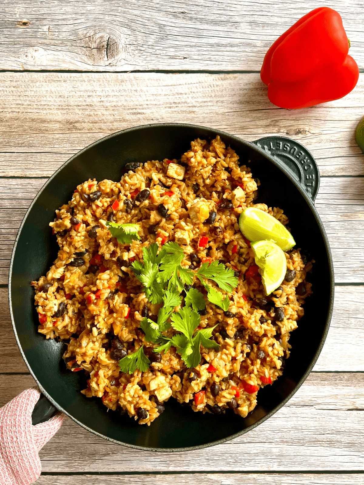 Fajita Chicken & Rice Skillet Recipe