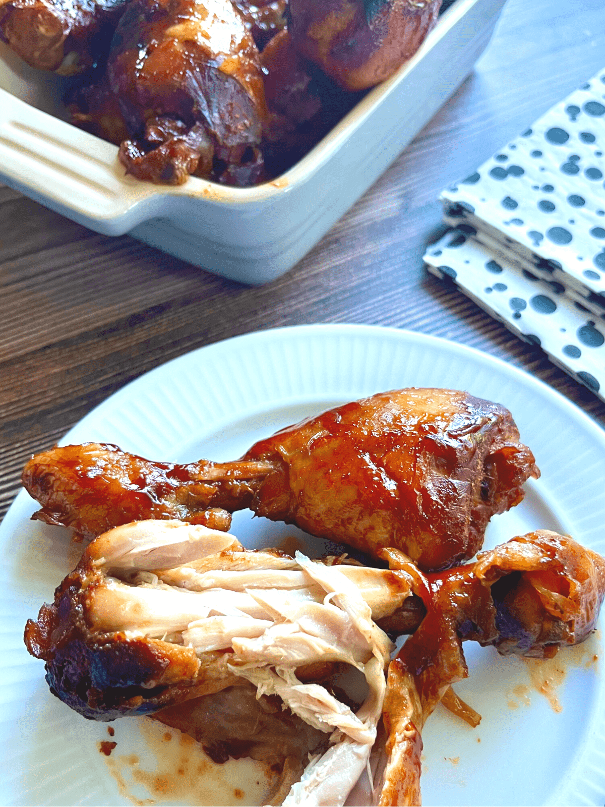 fall off the bone slow cooked chicken bbq drumsticks 