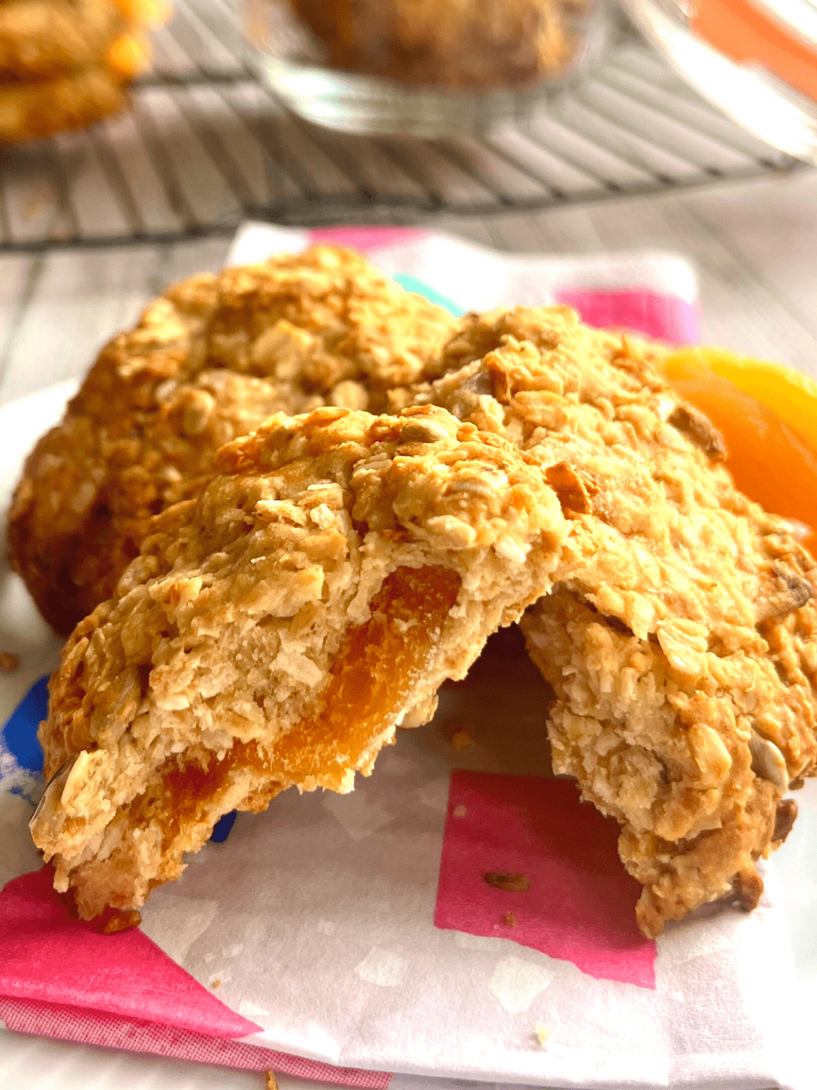Apricot Oatmeal Cookies {With Sunflower Seeds}